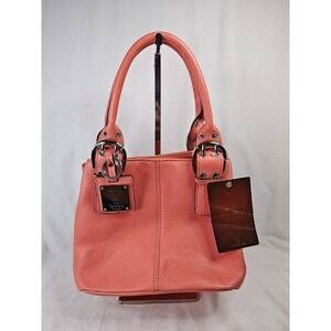 Tignanello Coral Leather Perfect 10 French Tote Shoulder Bag Purse NWT T98505